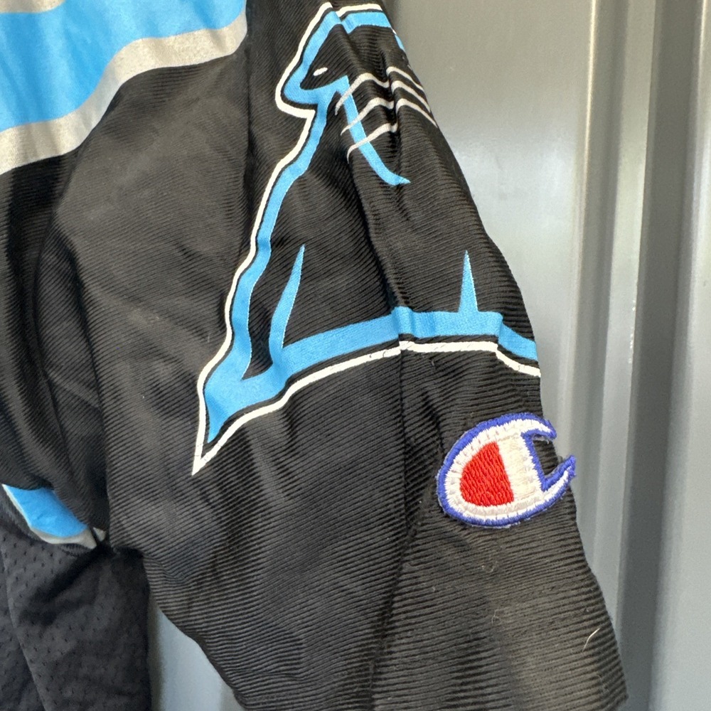 Vintage 90s Champion Carolina Panthers Kerry Collins Jersey. Size 48 NFL - Picture 3 of 7